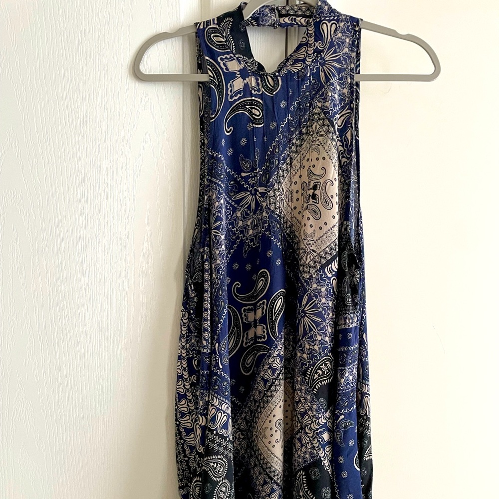 Free People Intimately Blue Handkerchief Dress/cover up size M